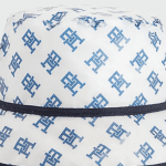 TOMMY HILFIGER WOMANTH MONOGRAM WATER REPELLENT BUCKET HAT SPACE BLUE - Image 2