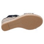 TOMMY HILFIGER WOMAN LOGO STRAP HIGH WEDGE SANDALS SPACE BLUE - Image 8