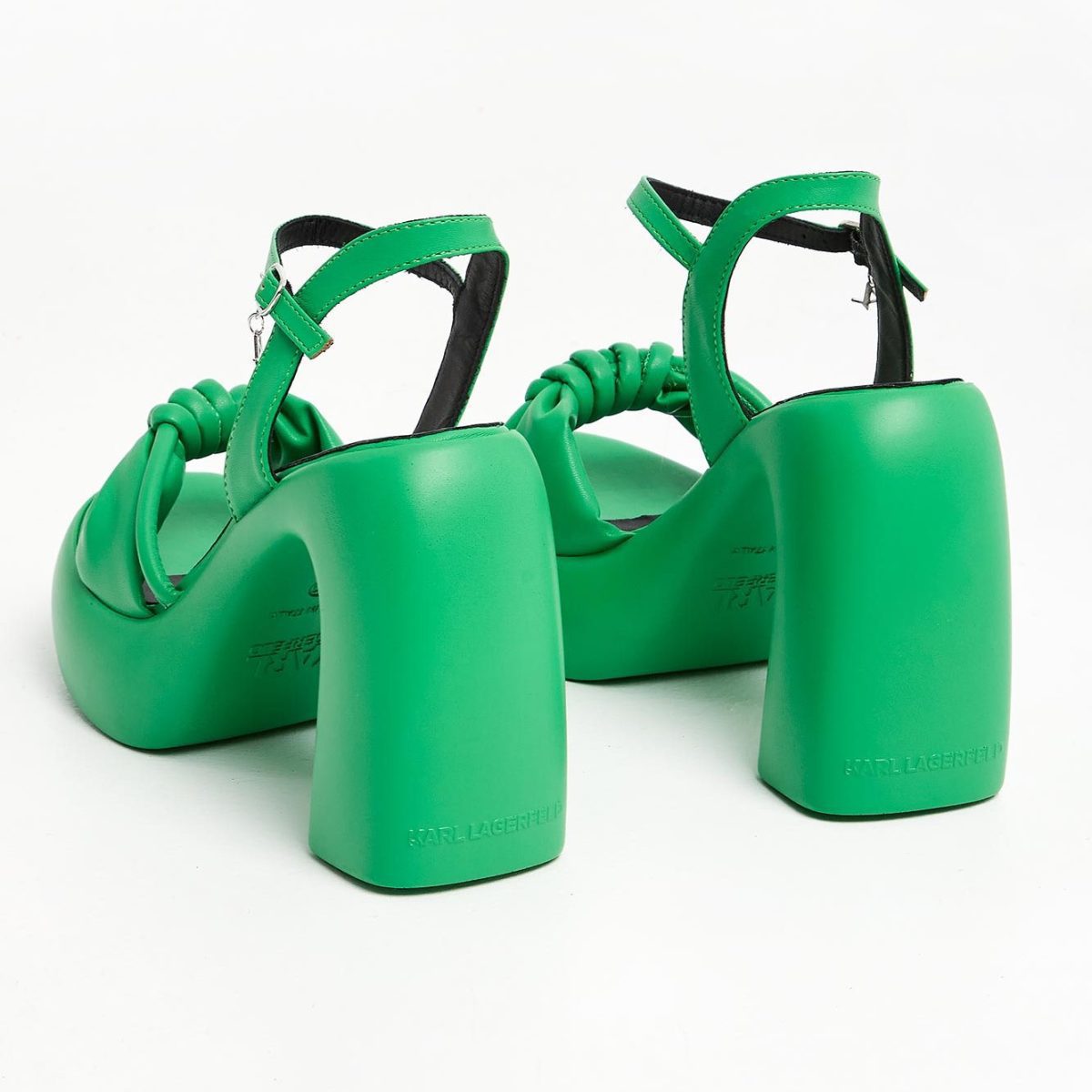 KARL LAGERFELD PLATFORM HEEL SANDALS GREEN - Image 3