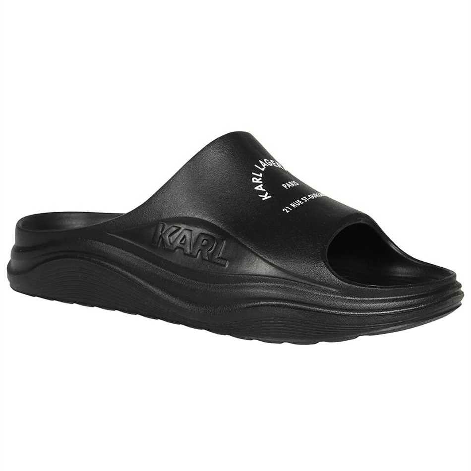 KL75008-VG0-2 KARL LAGERFELD SKOONA MAISON KARL SLIDES BLACK RUBBER - Image 1