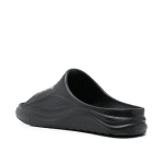 KARL LAGERFELD WOMAN LOGO PRINT OPEN TOE SLIDE BLACK RUBBER - Image 4