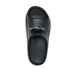 KARL LAGERFELD WOMAN LOGO PRINT OPEN TOE SLIDE BLACK RUBBER - Image 2