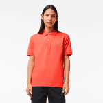 LACOSTE L1212 POLO CLASSIC FIT IN PETIT PIQUE ORANGE