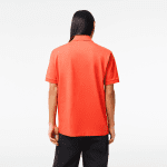 LACOSTE L1212 POLO CLASSIC FIT IN PETIT PIQUE ORANGE - Image 3