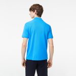 LACOSTE L1212 POLO CLASSIC FIT IN PETIT PIQUE BLUE - Image 3