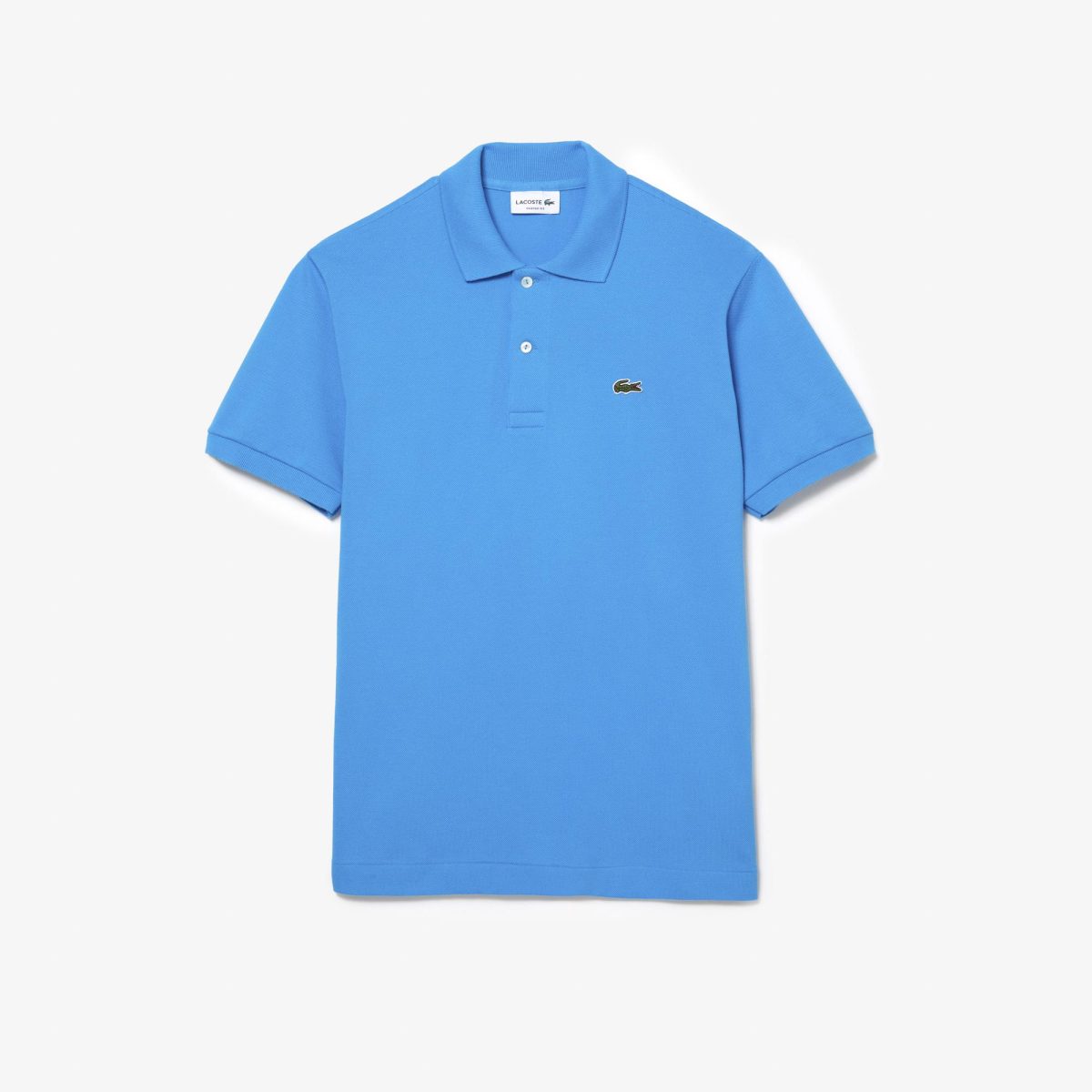 LACOSTE L1212 POLO CLASSIC FIT IN PETIT PIQUE BLUE - Image 4