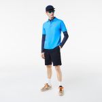 LACOSTE L1212 POLO CLASSIC FIT IN PETIT PIQUE BLUE - Image 5