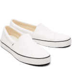 TOMS MENS FENIX SLIP ON ESPADRILLE WHITE