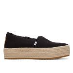 TOMS WOMAN VALENCIA PLATFORM ESPADRILLE BLACK CANVAS - Image 2
