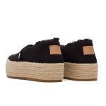 TOMS WOMAN VALENCIA PLATFORM ESPADRILLE BLACK CANVAS - Image 3