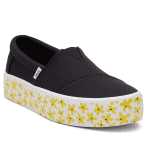 TOMS WOMAN FENIX PLATFORM SUN DAISIES ESPADRILLE BLACK - Image 6