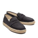 TOMS MENS STANFORD 2.0 ROPE ESPADRILLE BLACK