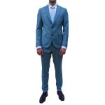 IVERGANO MENS SUIT TURQUOISE