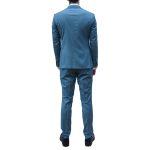 IVERGANO MENS SUIT TURQUOISE - Image 3