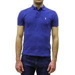 POLO RALPH LAUREN MEN SLIM FIT MESH POLO SHIRT OLD ROYAL
