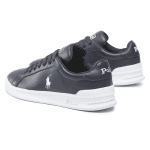 POLO RALPH LAUREN HERITAGE COURT LEATHER SNEAKER NAVY - Image 3