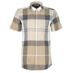 BARBOUR MEN  BARBOUR DOUGLAS SHORT SLEEVE TAILORED SHIRT AMBLE SAND TARTAN - Image 6