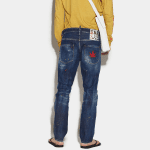 DSQUARED2 MEN DARK BOB WASH SKATER JEANS BLUE - Image 2