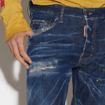 DSQUARED2 MEN DARK BOB WASH SKATER JEANS BLUE - Image 4