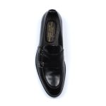 VERSACE 1969 LEATHER SHOES WITH BUCKLE BLACK - Image 3