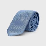 HUGO MEN TIE 6CM LIGHT BLUE