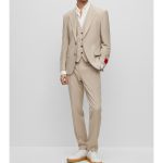 HUGO MEN'S HENRY/GETLIN232V1X SUIT BEIGE