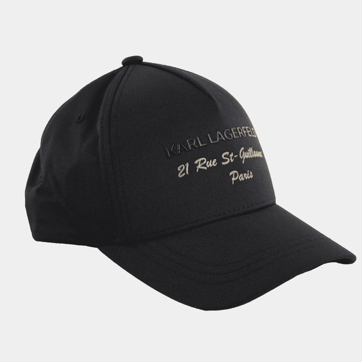 KARL LAGERFELD QUOTE LOGO BASECAP BLACK - Image 2