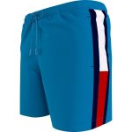 TOMMY HILFIGER MEN ORIGINAL RECYCLED MID LENGTH SWIM SHORTS SHOCKING BLUE