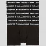 KARL LAGERFELD LOGO TRUNK SET PACK OF 7 BLACK