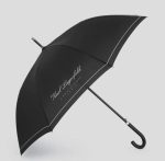KARL LAGERFELD UNISEX HOTEL KARL LARGE UMBRELLA BLACK