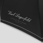 KARL LAGERFELD UNISEX HOTEL KARL LARGE UMBRELLA BLACK - Image 2