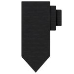 HUGO MEN SILK TIE 6CM BLACK