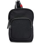 HUGO MEN HARRISON NS ZIP REPORTER BAG BLACK