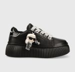 KARL LAGERFELD KREEPER LO KARL NFT PENDANT WOMAN SNEAKERS BLACK LTHR - Image 2