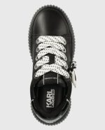KARL LAGERFELD KREEPER LO KARL NFT PENDANT WOMAN SNEAKERS BLACK LTHR - Image 5