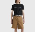 TOMMY HILFIGER MEN CORE TOMMY LOGO SHORT SLEEVE T-SHIRT JET BLACK - Image 3