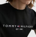 TOMMY HILFIGER MEN CORE TOMMY LOGO SHORT SLEEVE T-SHIRT JET BLACK - Image 2