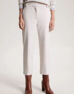 TOMMY HILFIGER WOMAN MD CORE SLIM FIT STRAIGHT PANT CASHMERE CREME - Image 5