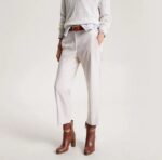 TOMMY HILFIGER WOMAN MD CORE SLIM FIT STRAIGHT PANT CASHMERE CREME