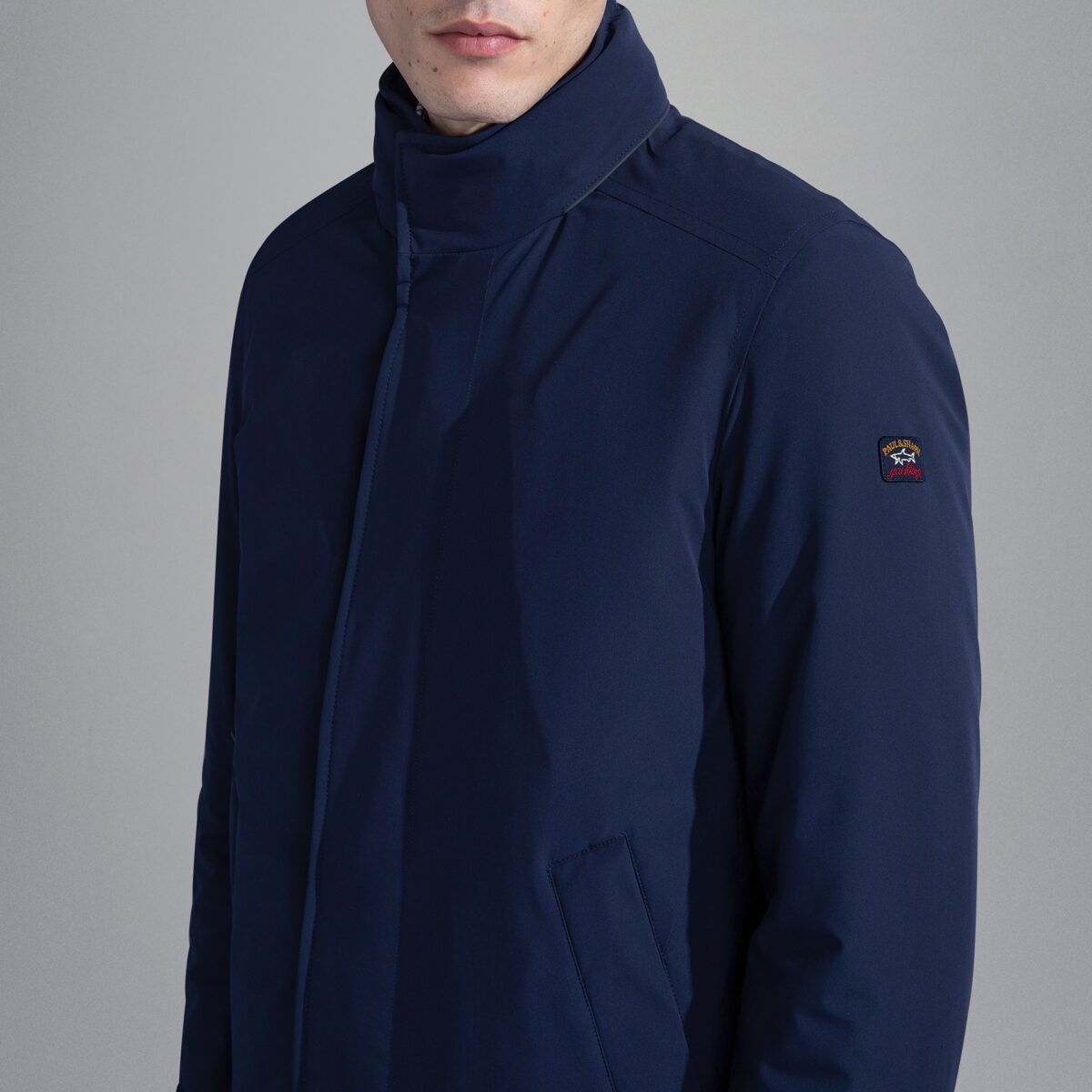 PAUL&SHARK RE 4X4 STRETCH SAVE THE SEA CARCOAT BLUE - Image 4