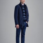 PAUL&SHARK RE 4X4 STRETCH SAVE THE SEA CARCOAT BLUE