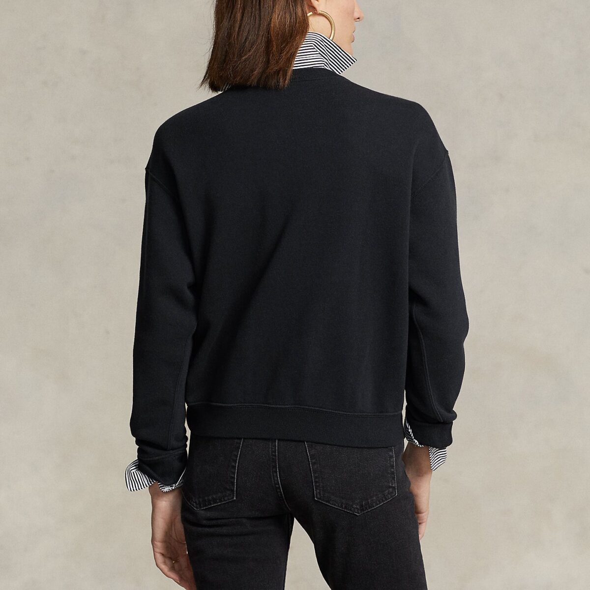 POLO RALPH LAUREN WOMAN LONG SLEEVE SWEATSHIRT BLACK - Image 3