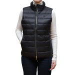 POLO RALPH LAUREN WOMAN PACKABLE WATER-REPELLANT QUILTED GILET BLACK