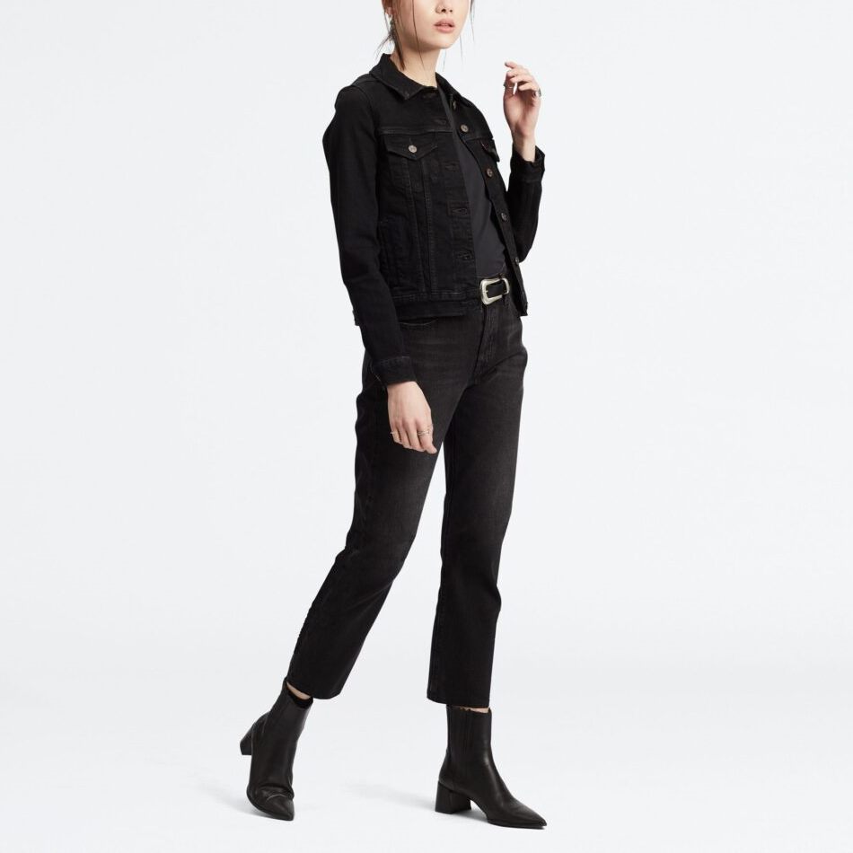 36200-0085-1 LEVI’S® 501 JEANS WOMAN HIGH RISE CROP BLACK SPROUT - Image 1