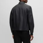 BOSS MAN MAPSON2 LEATHER JACKET BLACK - Image 2