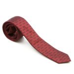 HUGO MEN TIE 6CM DARK RED