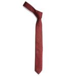 HUGO MEN TIE 6CM DARK RED - Image 3