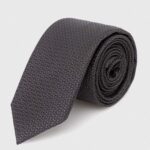 HUGO MEN TIE 6CM BLACK