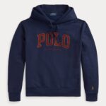 POLO RALPH LAUREN MEN LONG SLEEVE FLEECE LOGO HOODIE CRUISE NAVY - Image 5