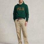 POLO RALPH LAUREN MEN LONG SLEEVE FLEECE LOGO HOODIE MOSS AGATE - Image 4